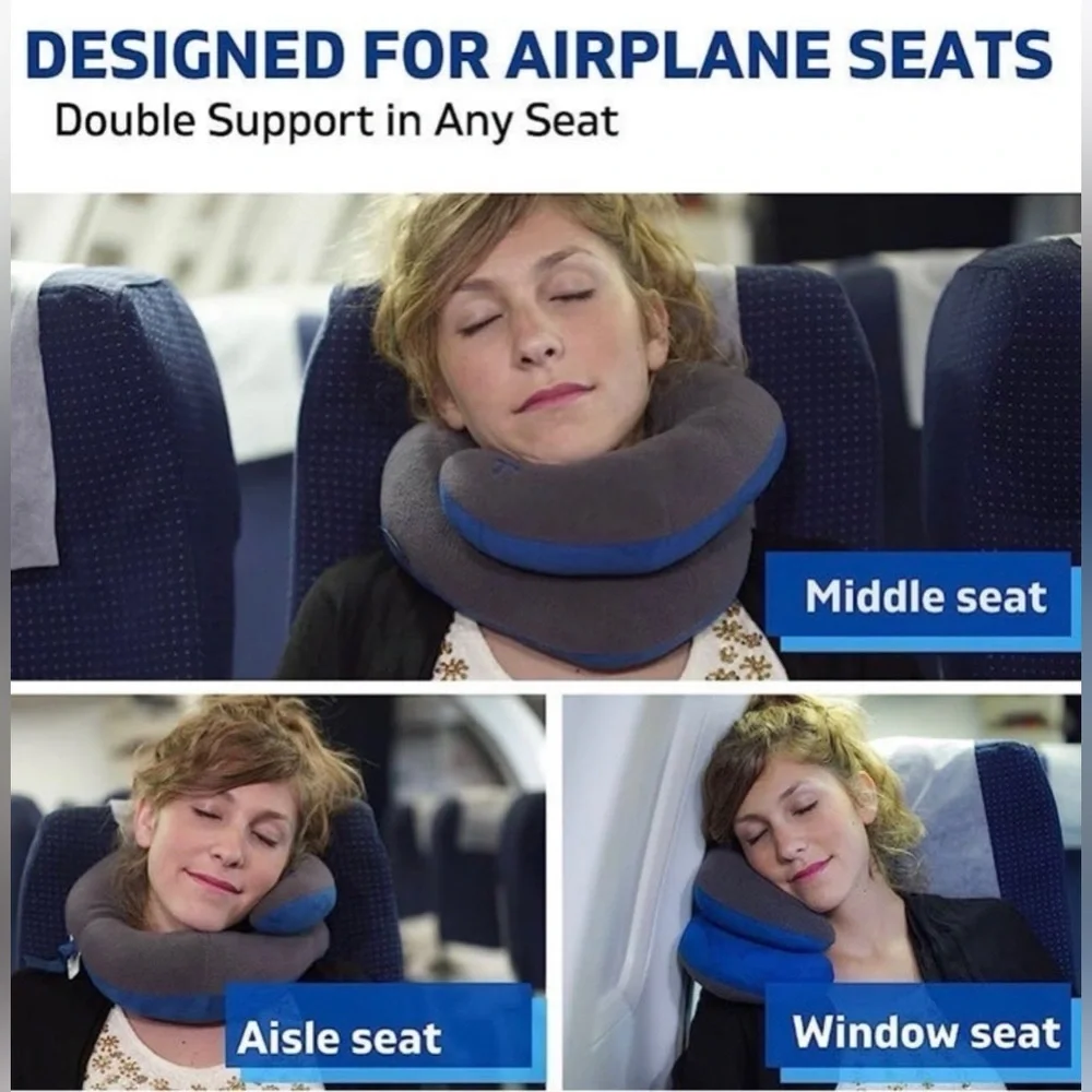 Bcozzy Travel Neck Support, NWOT, Blue, Size L - Picture 4 of 4